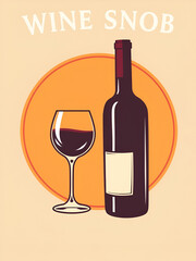 Wine Snob Vector Icon