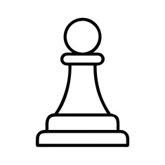 chess pawn on a white background