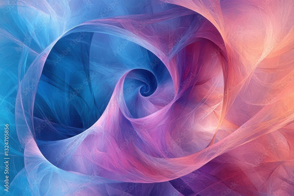 Poster colorful abstract swirling patterns create dynamic background with vibrant blue, purple, and pink bl