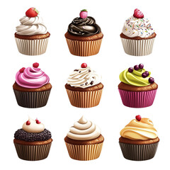 Delicious cupcake collection sweet treats delightful flavors