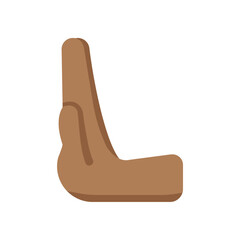 Leftwards Pushing Hand: Medium Skin Tone