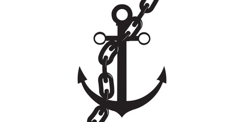Anchors icon on white background