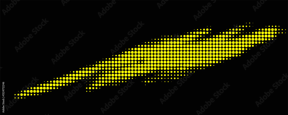 Poster yellow abstract halftone dots background. vector illustration. bright dots background. halftone patt