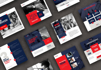 Business Consulting Social Media Post Layout Template