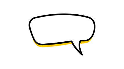 Naklejka premium Speech Bubble. Talk bubble. Cloud speech bubbles collection.