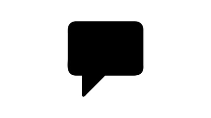 Fototapeta premium Speech bubble / speech balloon or chat bubble line art icon for apps and websites