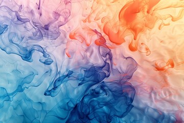 Artistic Watercolor Paint Blending and Spreading on Paper with Unique Textures and Gradients