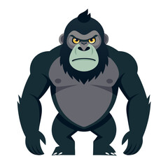 Obraz premium funny cartoon gorilla vector 