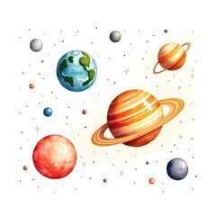 planets in space