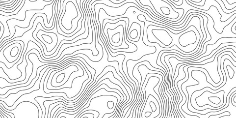 Obraz premium Topographic Map Lines Background. Abstract Contour Pattern. Abstract Geography Background. Contour Line Map Texture