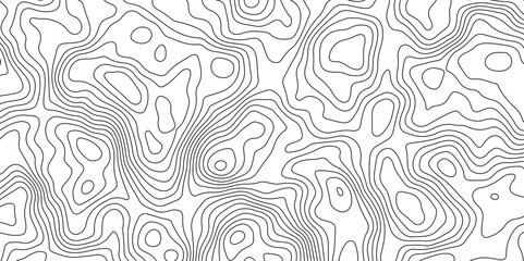 Fototapeta premium Topographic Map Lines Background. Abstract Contour Pattern. Abstract Geography Background. Contour Line Map Texture