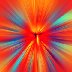 Obraz premium Colorful zoom motion effect. Abstract background. Color lines. Colored texture backdrop and banner. Multi color gradient pattern and textured wallpaper.