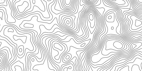Fototapeta premium Topographic Map Lines Background. Abstract Contour Pattern. Abstract Geography Background. Contour Line Map Texture