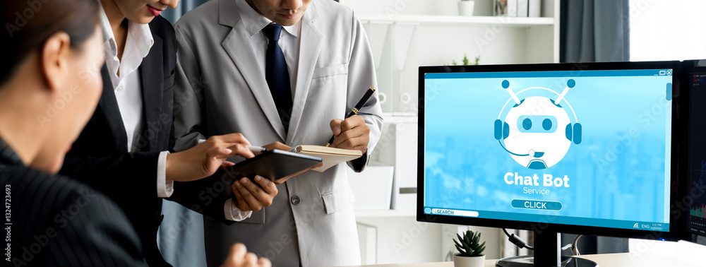 Poster chatbot software application for brisk online business that automatically reply to customer question