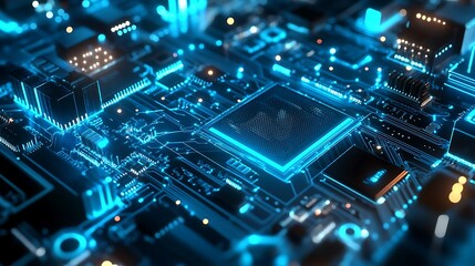 Fototapeta premium electronic circuit board