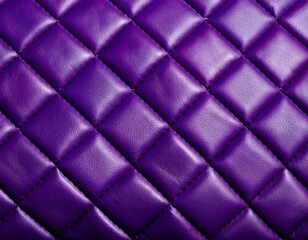 purple quilted leather fabric close up abstract background