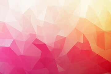 Obraz premium Warm Low-Poly Background in Pink and Orange Gradient Tones