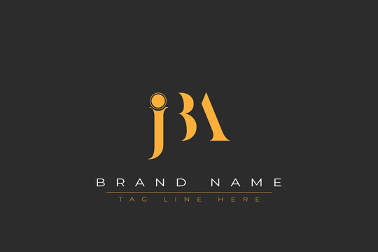 JBA abstract letter logo design. This logo is designed by three abstract letters.