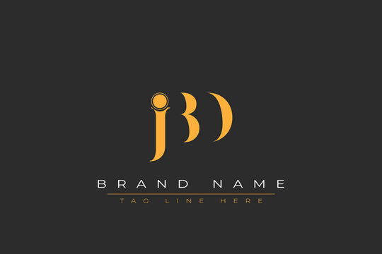 JBD abstract letter logo design. This logo is designed by three abstract letters.