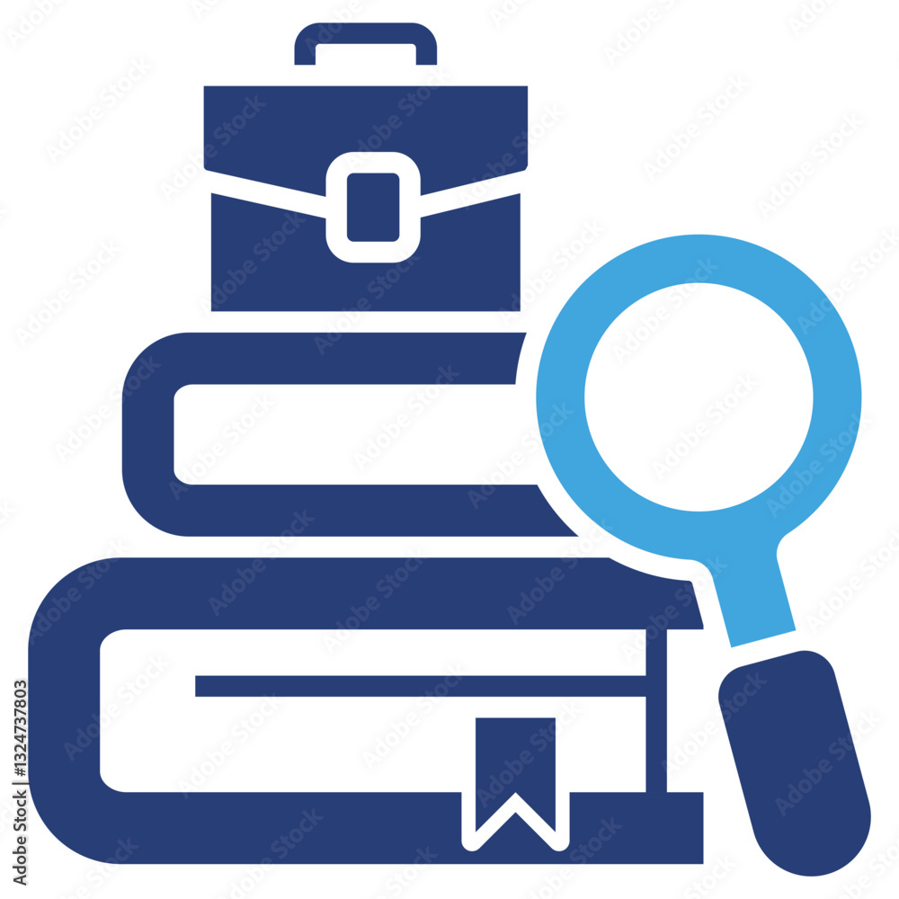 Poster case study two color icon