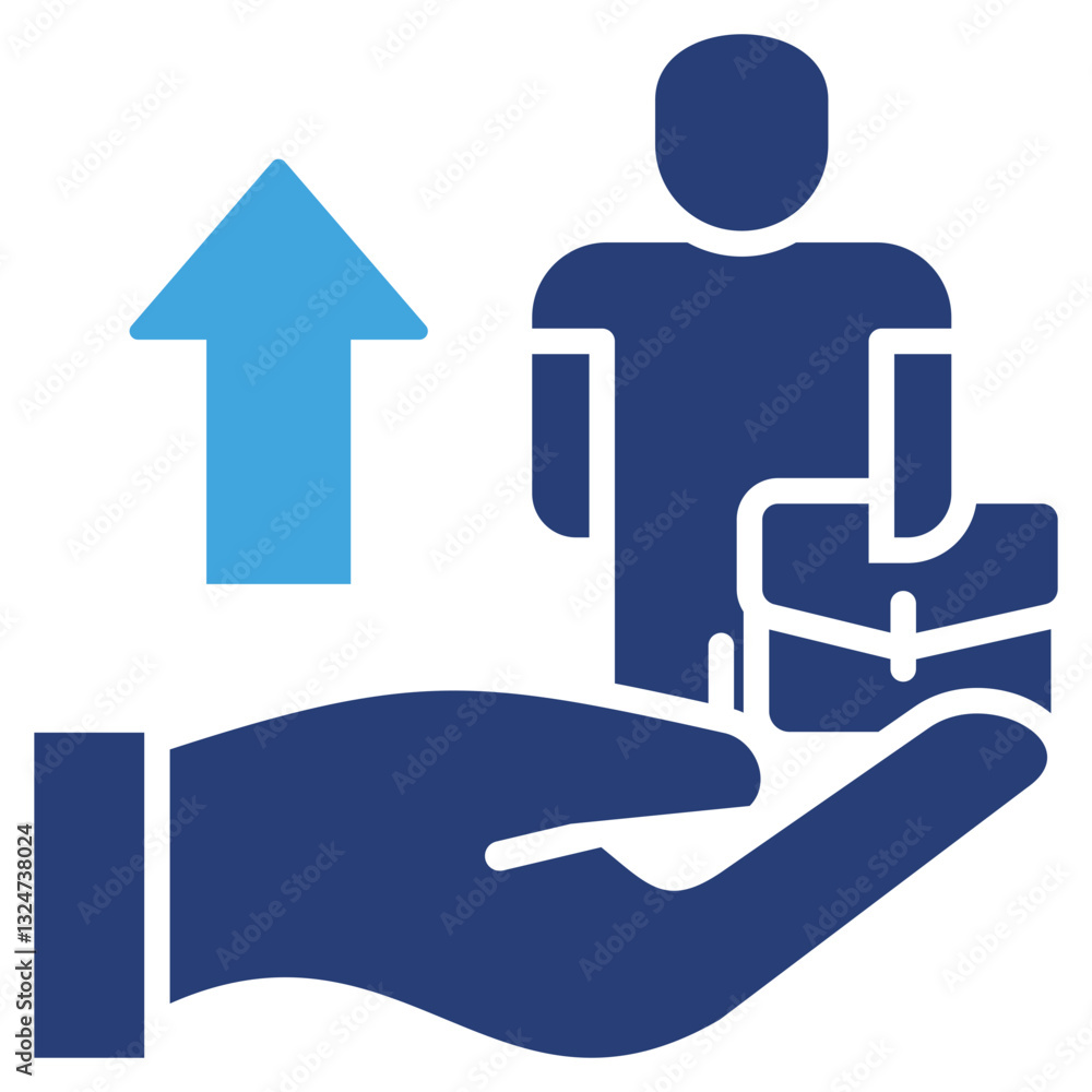 Poster support two color icon
