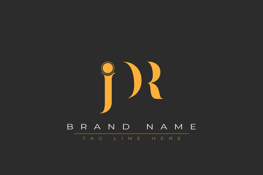 JDR abstract letter logo design. This logo is designed by three abstract letters.