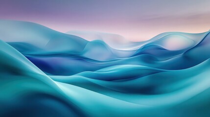 Fototapeta premium Abstract Liquid Mountainscape