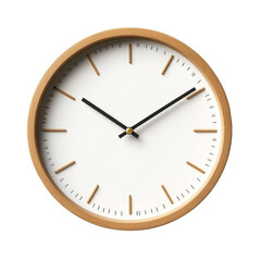 wall clock isolated on white