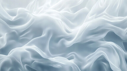 Fototapeta premium Abstract background with soft flowing lines of light and shadow white glowing fog cloud wave abstract background