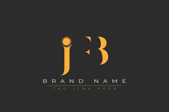 JFB abstract letter logo design. This logo is designed by three abstract letters.