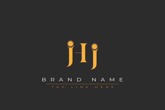 JHJ abstract letter logo design. This logo is designed by three abstract letters.