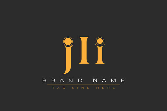 JII abstract letter logo design. This logo is designed by three abstract letters.