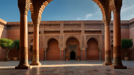 Fototapeta premium courtyard of the alhambra granada spain