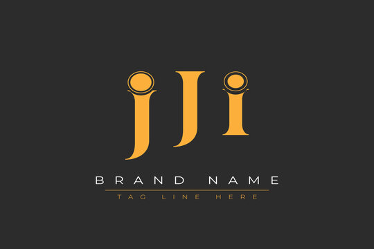 JJI abstract letter logo design. This logo is designed by three abstract letters.
