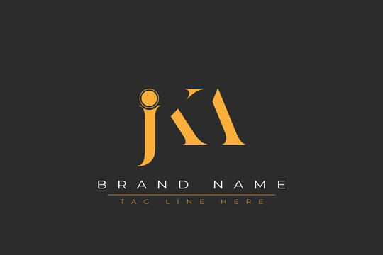 JKA abstract letter logo design. This logo is designed by three abstract letters.