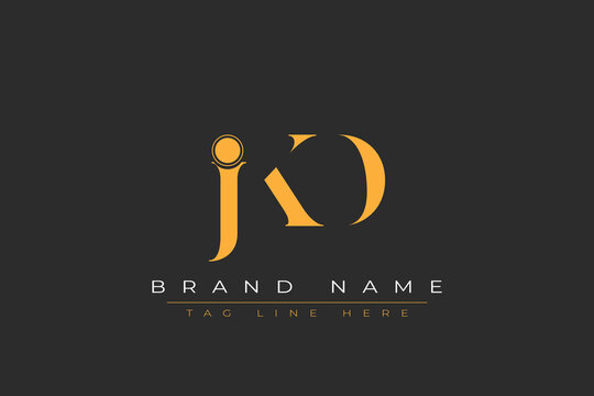 JKD abstract letter logo design. This logo is designed by three abstract letters.