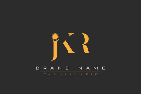 JKR abstract letter logo design. This logo is designed by three abstract letters.