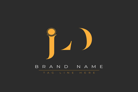 JLD abstract letter logo design. This logo is designed by three abstract letters.