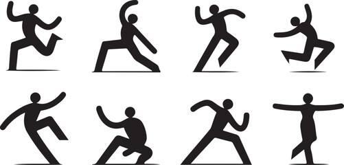 silhouettes of people doing yoga