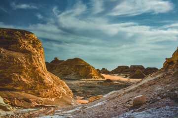sunset in the mountains