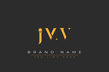 JMV abstract letter logo design. This logo is designed by three abstract letters.