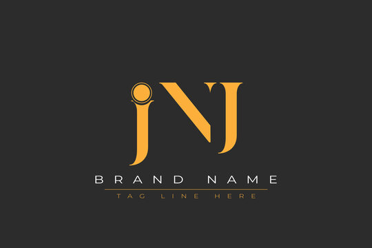 JNJ abstract letter logo design. This logo is designed by three abstract letters.