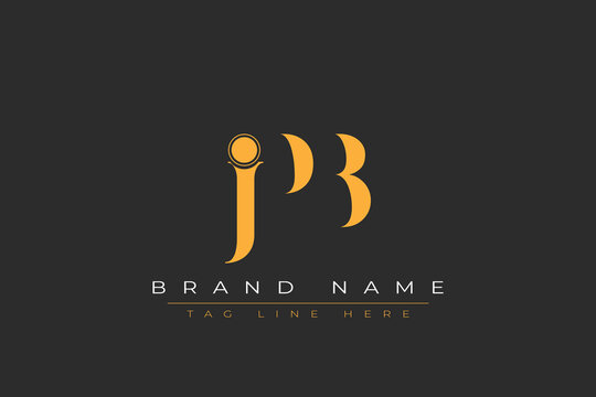 JPB abstract letter logo design. This logo is designed by three abstract letters.