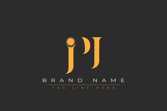 JPJ abstract letter logo design. This logo is designed by three abstract letters.