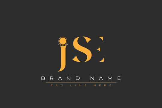 JSE abstract letter logo design. This logo is designed by three abstract letters.