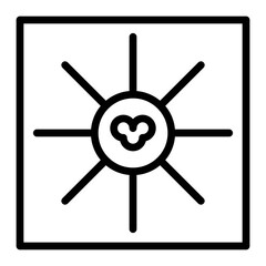 Obraz premium Virus Line Icon