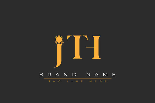 JTH abstract letter logo design. This logo is designed by three abstract letters.