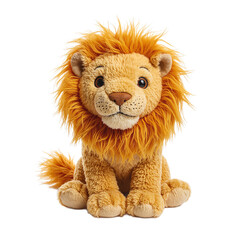 Majestic golden lion plush toy with detailed mane soft fur and confident expression Ideal for animal lovers and kids decor