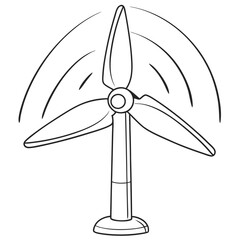Wind Turbine Illustration