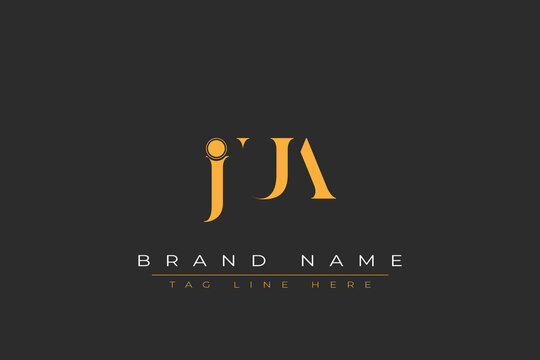 JUA abstract letter logo design. This logo is designed by three abstract letters.